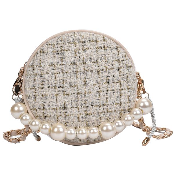 elegant female round pearl tote bag 2019 fashion new woolen women's handbag chain shoulder messenger bag
elegant female round pearl tote bag 2019 fashion new woolen women's handbag chain shoulder messenger bag