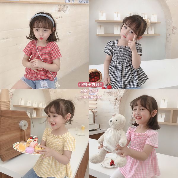 2020 new stylish girls plaid shirt summer cotton fashion girls blouse 2-7t, White;black
2020 new stylish girls plaid shirt summer cotton fashion girls blouse 2-7t, White;black