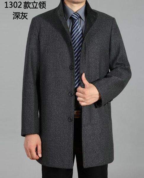 m-4xl 2019 spring men's new fashion cultivate one's morality long paragraph stand collar wool coat large size, Black
m-4xl 2019 spring men's new fashion cultivate one's morality long paragraph stand collar wool coat large size, Black