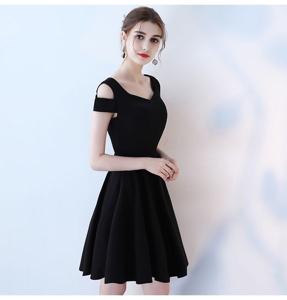 2019 new black evening dress slim skirt party banquet cocktail dress short dress zipper design can be tailored, Black;red
2019 new black evening dress slim skirt party banquet cocktail dress short dress zipper design can be tailored, Black;red