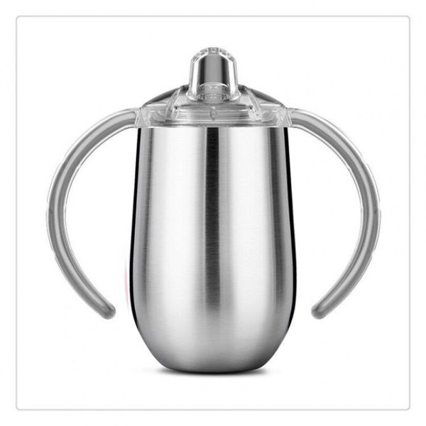 10oz stainless steel sippy cup with double handles insulated coffee mug vacuum beer milk cup baby cups
10oz stainless steel sippy cup with double handles insulated coffee mug vacuum beer milk cup baby cups