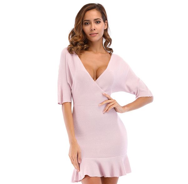 slim-fit slim bottoming ruffles skirt solid color sweet knitted womens dress new summer dress, White;black
slim-fit slim bottoming ruffles skirt solid color sweet knitted womens dress new summer dress, White;black