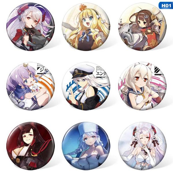 9 pcs/set anime azur-lane cosplay round brooch cartoon badge collection pins bags badges backpacks button fans gifts jewelry, Gray
9 pcs/set anime azur-lane cosplay round brooch cartoon badge collection pins bags badges backpacks button fans gifts jewelry, Gray