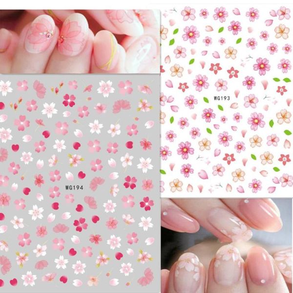 wg 192 193 194 spring cherry blossom pattern 3d nail sticker decal back gule diy nail manicure decoration tools, Black
wg 192 193 194 spring cherry blossom pattern 3d nail sticker decal back gule diy nail manicure decoration tools, Black