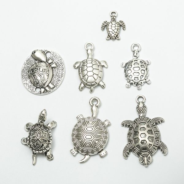 7 styles sea turtles tortoise charms pendants 100pcs/lot ancient jewelry findings components jewelry diy fit necklace bracelets, Bronze;silver
7 styles sea turtles tortoise charms pendants 100pcs/lot ancient jewelry findings components jewelry diy fit necklace bracelets, Bronze;silver