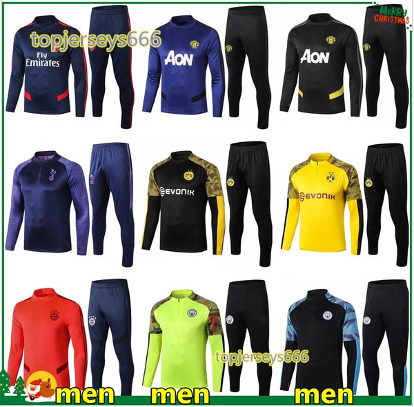 19 20 men bayern munich borussia dortmund soccer tracksuit 2019 2020 de bruyne pogba survetement de football training suit jogging chandal, Black
19 20 men bayern munich borussia dortmund soccer tracksuit 2019 2020 de bruyne pogba survetement de football training suit jogging chandal, Black