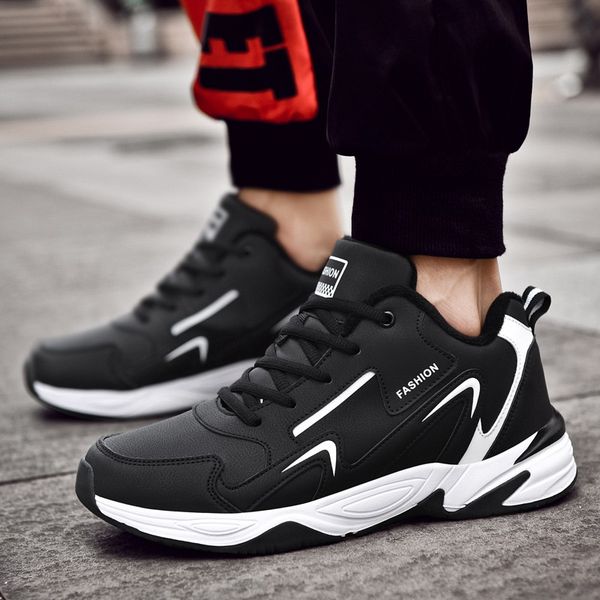 men's leather sneakers with fur mens winter footwear large sizes men designer shoes warmest trend 2020 buty meskie cs08, Black
men's leather sneakers with fur mens winter footwear large sizes men designer shoes warmest trend 2020 buty meskie cs08, Black