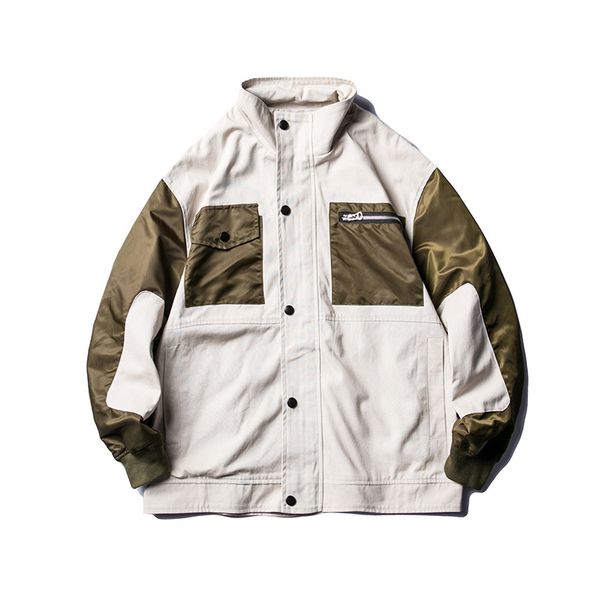luoye luo ye 2020 spring new style japanese-style origional mixed colors pocket decoration men's casual jacket sfj-255, Black;brown
luoye luo ye 2020 spring new style japanese-style origional mixed colors pocket decoration men's casual jacket sfj-255, Black;brown