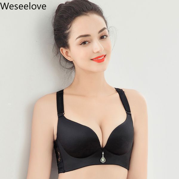 weseelove plus size women bras without rims lace bra push up soutien gorge femme black adjustable lingerie x27-1, Red;black
weseelove plus size women bras without rims lace bra push up soutien gorge femme black adjustable lingerie x27-1, Red;black