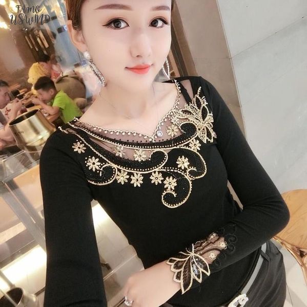 fashion embroidery patchwork flowers diamonds tshirt 2020 new autumn winter petal sleeve women shirt clothes mujer t98814, White
fashion embroidery patchwork flowers diamonds tshirt 2020 new autumn winter petal sleeve women shirt clothes mujer t98814, White