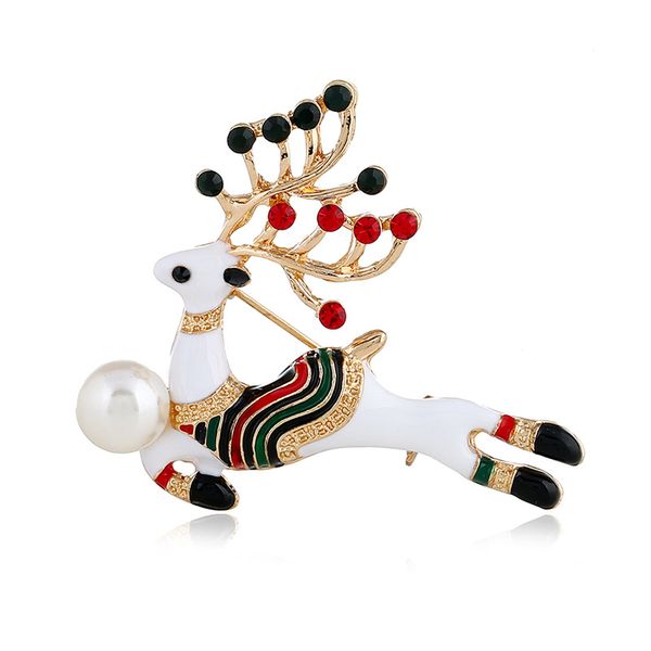 festival gifts european and american popular oil-dripping animal clothing christmas deer high-end brooch, Gray
festival gifts european and american popular oil-dripping animal clothing christmas deer high-end brooch, Gray