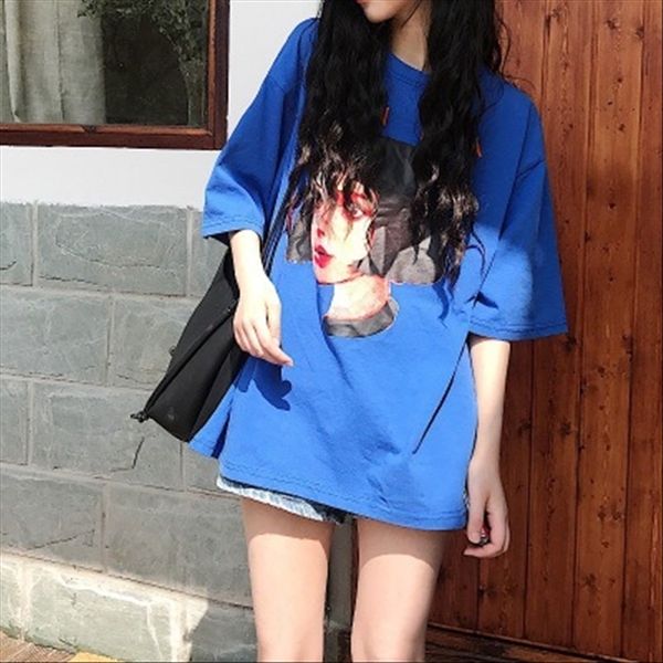 summer clothes ins super t-shirt fire loose big t-shirt female bfwind duan xiu hiphop top, White 
summer clothes ins super t-shirt fire loose big t-shirt female bfwind duan xiu hiphop top, White