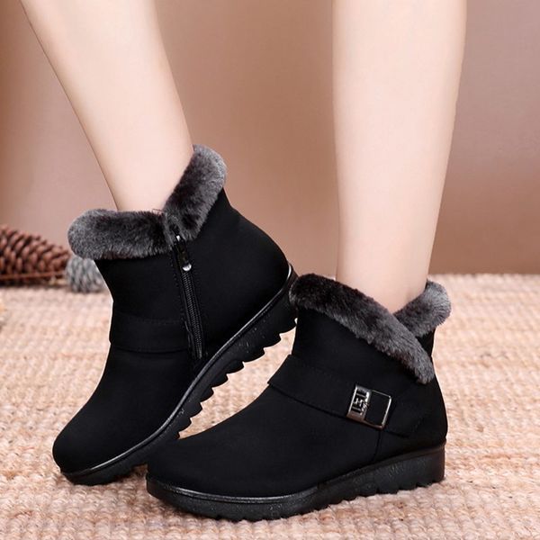 mother plush fur warm ankle boots for women slip on snow boots female black winter shoes casual sneakers botas mujer invierno 40
mother plush fur warm ankle boots for women slip on snow boots female black winter shoes casual sneakers botas mujer invierno 40