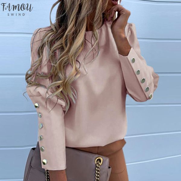 puff shoulder blouse shirts office lady new autumn metal buttoned detail blouses women pineapple print long sleeve top, White
puff shoulder blouse shirts office lady new autumn metal buttoned detail blouses women pineapple print long sleeve top, White