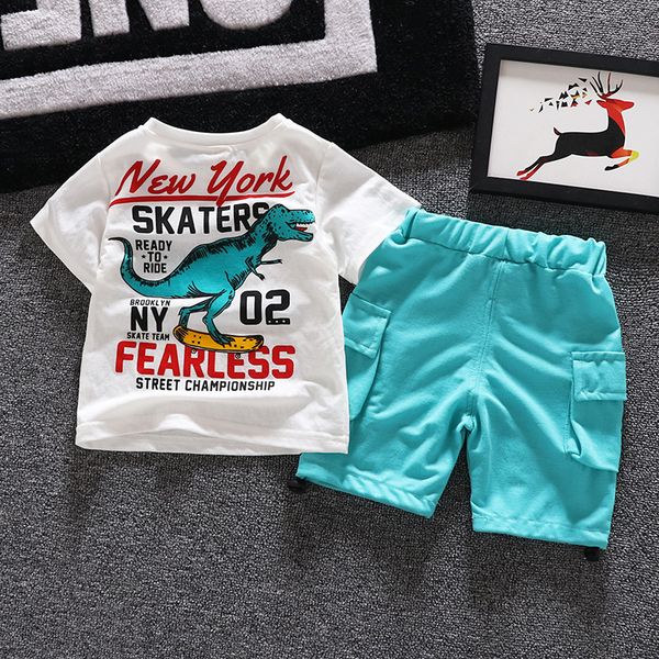 dinosaur kids short sleeve t-shirt short pants breech boy girl 1-7 yrs old baby clothes summer dress 100% cotton coordinates, White
dinosaur kids short sleeve t-shirt short pants breech boy girl 1-7 yrs old baby clothes summer dress 100% cotton coordinates, White