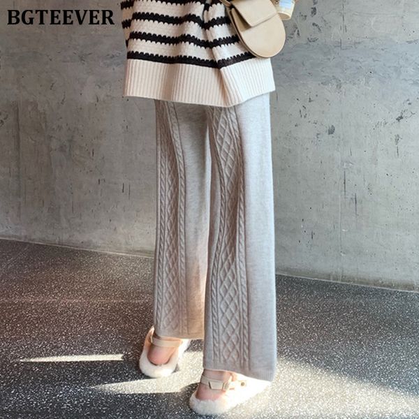 bgteever 2019 autumn winter women twist knit wide legs pants casual high waist female long trousers thick straight ladies pants, Blue
bgteever 2019 autumn winter women twist knit wide legs pants casual high waist female long trousers thick straight ladies pants, Blue