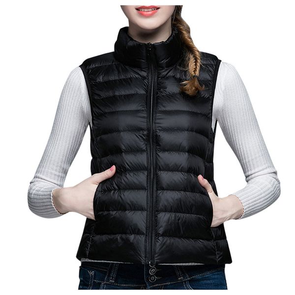 jaycosin 2019 female winter warm wild standing collar waistcoat pockets thick solid color comfortable short sleeveless coat116#4, Black;white
jaycosin 2019 female winter warm wild standing collar waistcoat pockets thick solid color comfortable short sleeveless coat116#4, Black;white