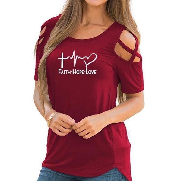 2019 Fashion Bandage Off Shoulderfaith Hope Love Letters Printt-Shirt For Women Harajuku Tshirt T-Shirt Women Plus Size Funny, White
2019 Fashion Bandage Off Shoulderfaith Hope Love Letters Printt-Shirt For Women Harajuku Tshirt T-Shirt Women Plus Size Funny, White