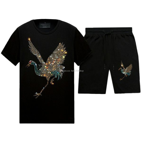 summer casual mens designer t shirts & shorts set - short-sleeve rhinestone slim crew neck tee short pants mercerized cotton, White;black
summer casual mens designer t shirts & shorts set - short-sleeve rhinestone slim crew neck tee short pants mercerized cotton, White;black