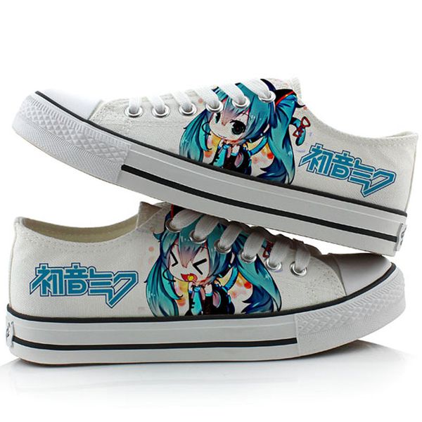 high-q anime cos hatsune miku shoes casual canvas shoes vocaloid hatsune miku low flat bottom duck shoes plimsolls, Black
high-q anime cos hatsune miku shoes casual canvas shoes vocaloid hatsune miku low flat bottom duck shoes plimsolls, Black