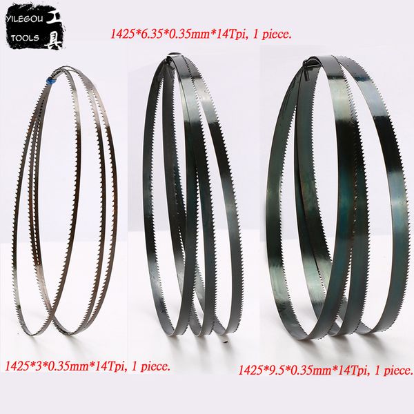 3 pieces 8" band saw blades 1425mm x (width: 3mm, 6.35mm, 9.5mm) x 6 or 14tpi, woodworking band saw blades cut curve (mix pack
3 pieces 8" band saw blades 1425mm x (width: 3mm, 6.35mm, 9.5mm) x 6 or 14tpi, woodworking band saw blades cut curve (mix pack