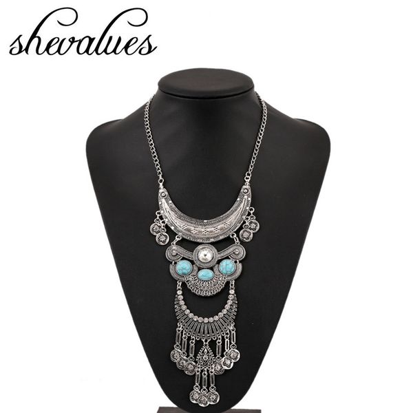 women vintage boho tassel pendant maxi necklace long dangle chain bohemian collar necklace jewelry, Golden;silver
women vintage boho tassel pendant maxi necklace long dangle chain bohemian collar necklace jewelry, Golden;silver