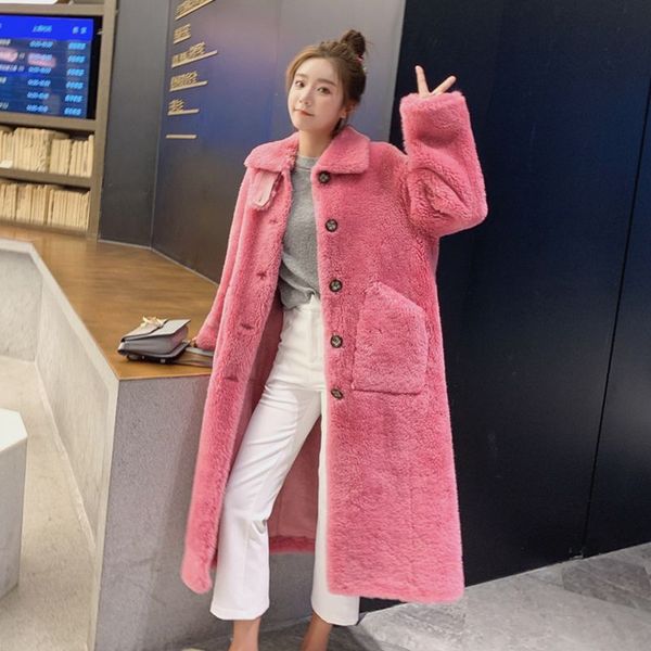 women winter sheep shearing jacket 2019 new style fashion long faux fur coat casual loose large size female overcoat nzyd268a, Black
women winter sheep shearing jacket 2019 new style fashion long faux fur coat casual loose large size female overcoat nzyd268a, Black