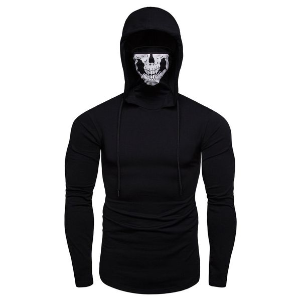 men boy hoodies sweatshirt men's moletom mask skull pure color pullover loose hooded sweatshirt, Black
men boy hoodies sweatshirt men's moletom mask skull pure color pullover loose hooded sweatshirt, Black