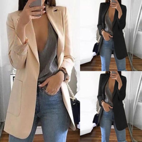 womens long sleeve vintage slim fit blazer suit jacket coat casual outwear with pocket cardigan, White;black
womens long sleeve vintage slim fit blazer suit jacket coat casual outwear with pocket cardigan, White;black