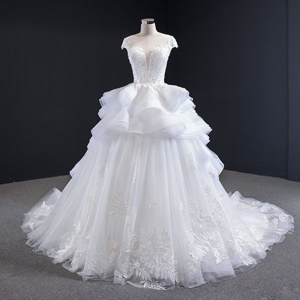 2020 new style white princess wedding dresses ball gown lace appliques affordable wedding dresses with sleeves ruffled skirt bridal gowns
2020 new style white princess wedding dresses ball gown lace appliques affordable wedding dresses with sleeves ruffled skirt bridal gowns