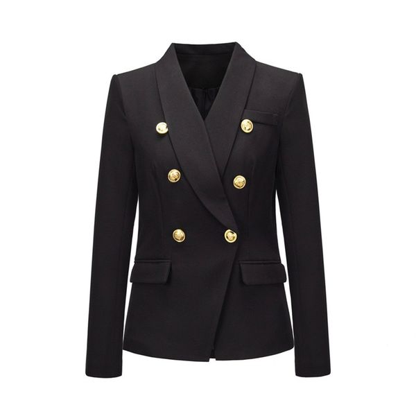 new spring autumn women blazers plus size solid shawl collar slim double button blazers for female outerwear suit, White;black
new spring autumn women blazers plus size solid shawl collar slim double button blazers for female outerwear suit, White;black