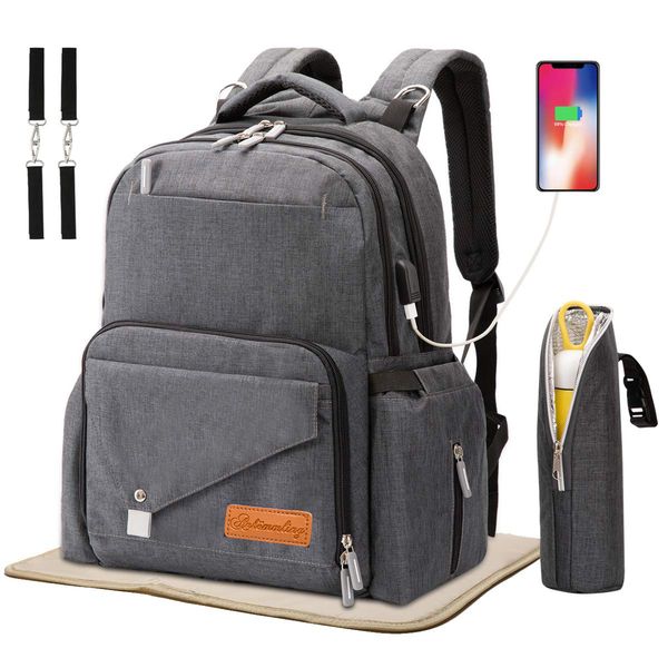 ankommling2019 large-volume multi-functional dad bag waterproof wearable huan bao ma outsourcing mother's bag, White
ankommling2019 large-volume multi-functional dad bag waterproof wearable huan bao ma outsourcing mother's bag, White