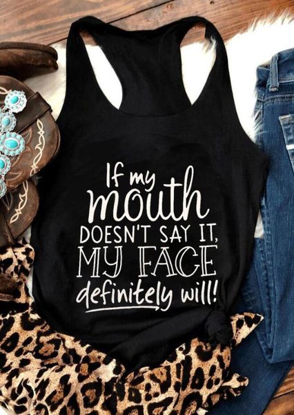 if my mouth doesn't say it vest funny slogan tees women summer style outfits beach holiday tank drop shipping, White
if my mouth doesn't say it vest funny slogan tees women summer style outfits beach holiday tank drop shipping, White