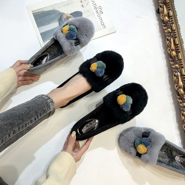 plush shoes womens autumn and winter 2019 new plush warm bean shoes korean fashion allround flat bottom rabbit hair ladybug, Black
plush shoes womens autumn and winter 2019 new plush warm bean shoes korean fashion allround flat bottom rabbit hair ladybug, Black