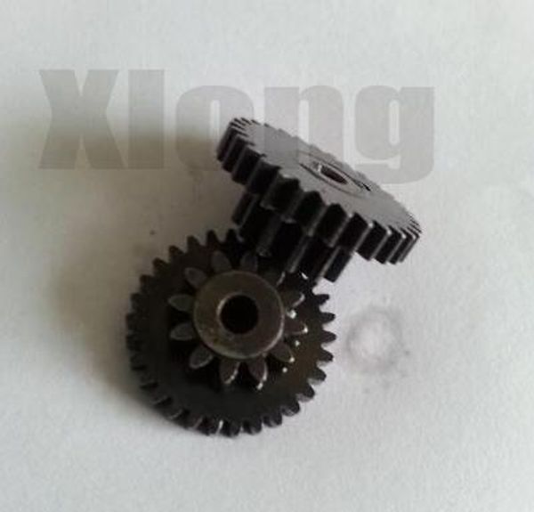 2pcs 0.8 0.6 modulus gear 12 teeth -30 teeth double steel gear high strength
