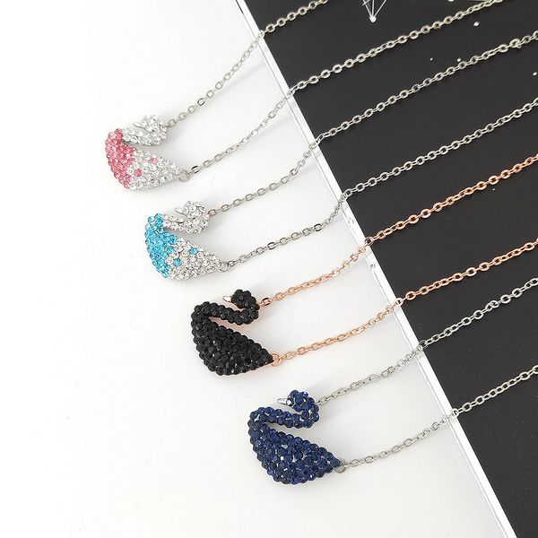 shijia 925 silver gradient swan pendant full diamond black and white pink classic all-match necklace girl cute choker
shijia 925 silver gradient swan pendant full diamond black and white pink classic all-match necklace girl cute choker