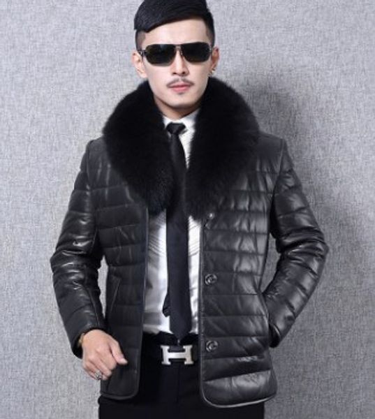 cysincos faux fur collar men faux leather jackets autumn brand winter warm thicken coat casual motorcycle pu leather jacket men, Black
cysincos faux fur collar men faux leather jackets autumn brand winter warm thicken coat casual motorcycle pu leather jacket men, Black