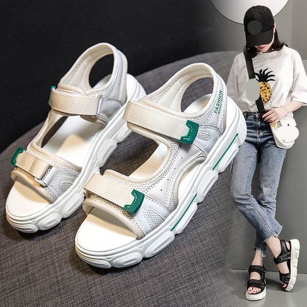 comfort shoes for women 2020 sandals wedge espadrilles platform summer heels suit female beige med all-match soft comfort, Black
comfort shoes for women 2020 sandals wedge espadrilles platform summer heels suit female beige med all-match soft comfort, Black