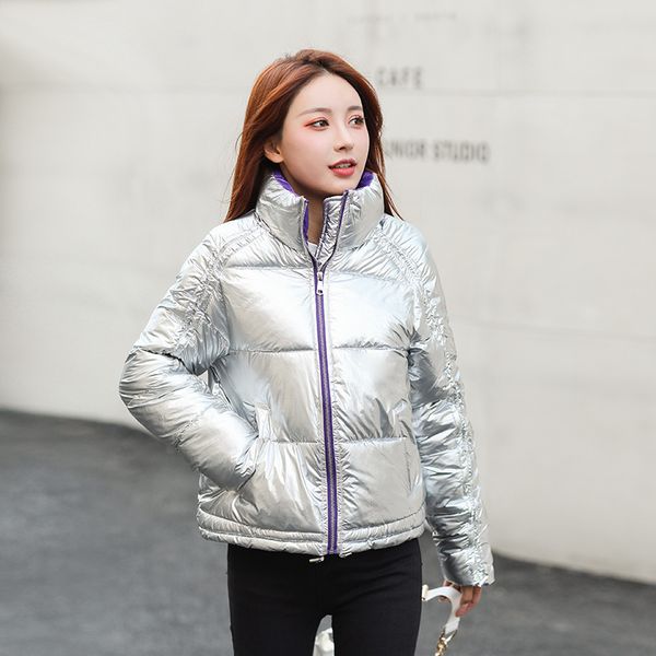 short stand collar winter fashion down jacket glossy jacket loose thick warm cotton padded wadded parkas abrigos mujer inviern, Tan;black
short stand collar winter fashion down jacket glossy jacket loose thick warm cotton padded wadded parkas abrigos mujer inviern, Tan;black