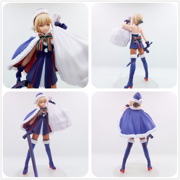 fgo fate/grand order saber christmas present gift holidays model figure 23cm for girl gifts mascot, Red;yellow
fgo fate/grand order saber christmas present gift holidays model figure 23cm for girl gifts mascot, Red;yellow