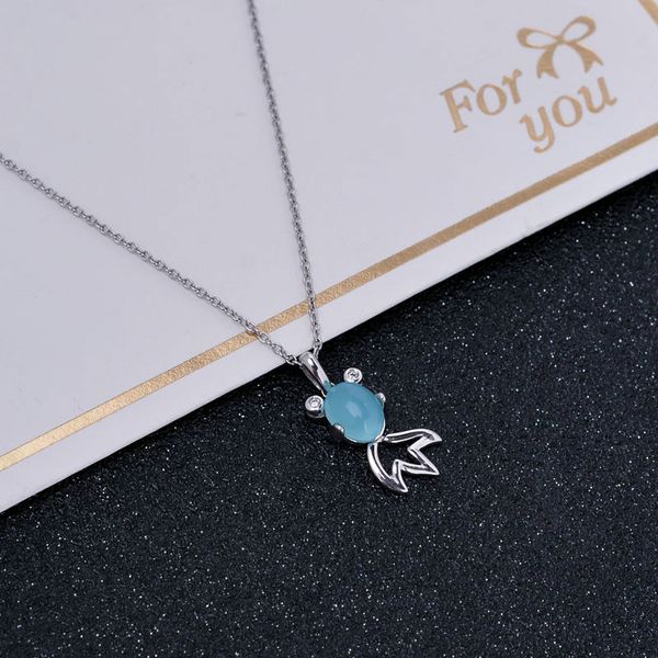 new style s925 sterling silver necklace crystal small goldfish pendant female clavicle necklace fashion original simple jewelry
new style s925 sterling silver necklace crystal small goldfish pendant female clavicle necklace fashion original simple jewelry