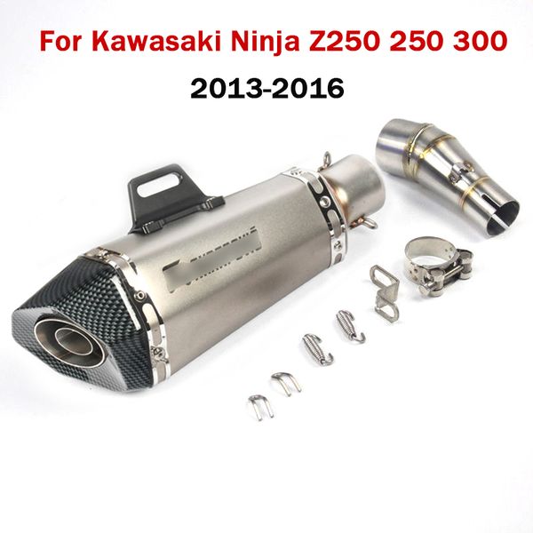 for ninja z250 ninja 250 300 2013-2016 exhaust pipe motorcycle mid link pipe muffler tips connecting tube slip on
for ninja z250 ninja 250 300 2013-2016 exhaust pipe motorcycle mid link pipe muffler tips connecting tube slip on
