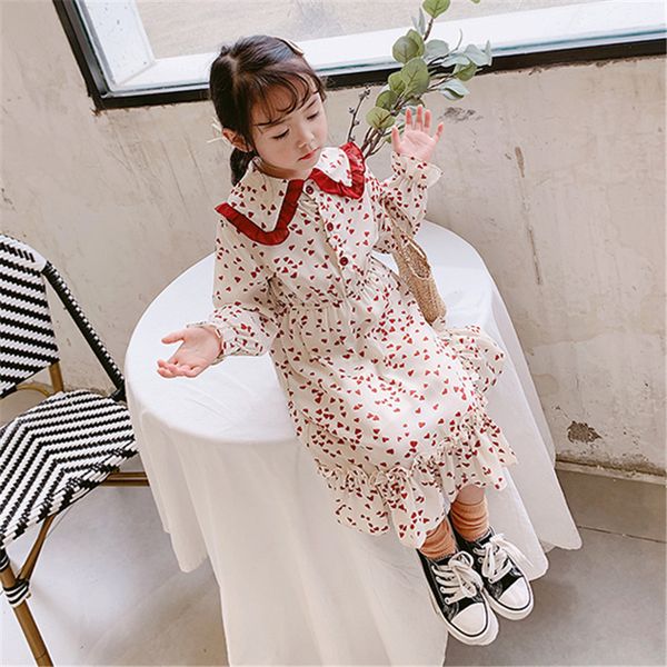 girls dress love nordic dress princess autumn new children's clothing girl, Red;yellow
girls dress love nordic dress princess autumn new children's clothing girl, Red;yellow