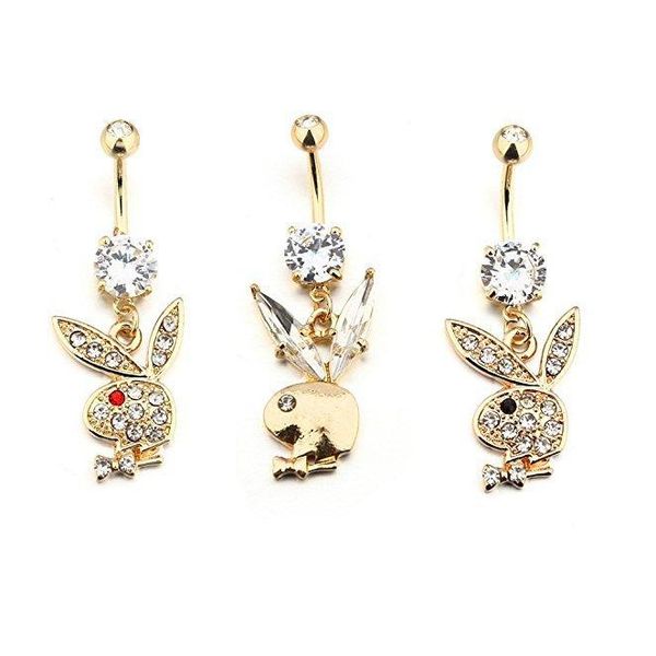 golden color cute rhinestone rabbit head body jewelry belly button rings piercing belly button ring, Silver
golden color cute rhinestone rabbit head body jewelry belly button rings piercing belly button ring, Silver