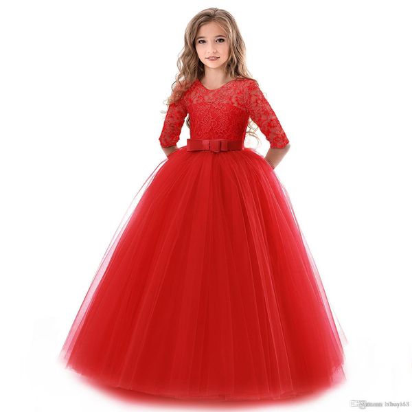 kawaii brandnew 5 colors girls ball gown dresses party princess dresses with cute bow for kids fall winter clothing christmas party desses, Red;yellow
kawaii brandnew 5 colors girls ball gown dresses party princess dresses with cute bow for kids fall winter clothing christmas party desses, Red;yellow