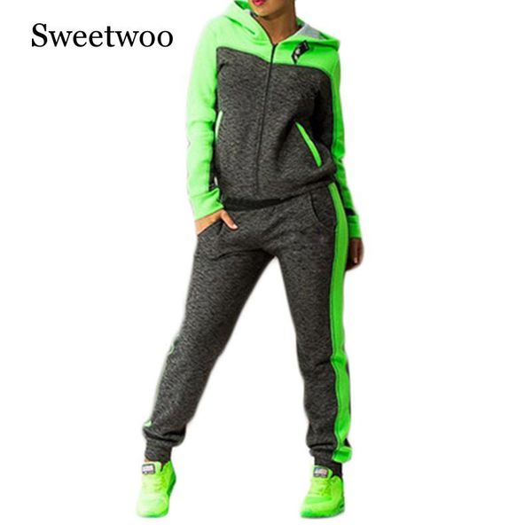 2019 autumn 2 piece set women tracksuit sportswear casual sweat pants hooded cropped sweatshirt hoodie, Black;blue
2019 autumn 2 piece set women tracksuit sportswear casual sweat pants hooded cropped sweatshirt hoodie, Black;blue