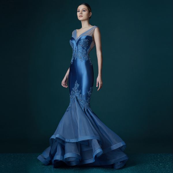 elegant blue mermaid appliques prom dress women evening event celebrity sheer maxi gowns custom made backless long party wear dresses gowns, Black
elegant blue mermaid appliques prom dress women evening event celebrity sheer maxi gowns custom made backless long party wear dresses gowns, Black