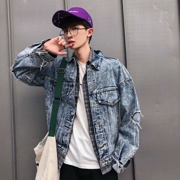 autumn men's denim coat couples korean-style trend cool slim fit handsome cowboy clothing men's spring and autumn jacket, Black;brown
autumn men's denim coat couples korean-style trend cool slim fit handsome cowboy clothing men's spring and autumn jacket, Black;brown
