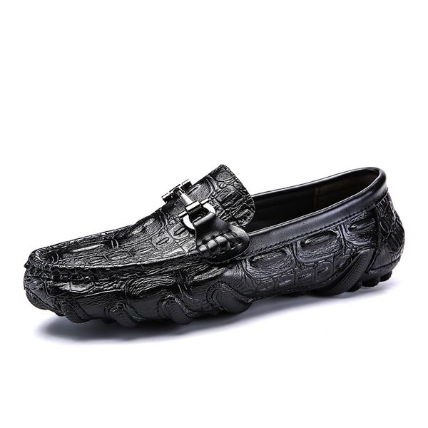 men's handmade 2019 new brand fashion men's leather casual shoes casual flat shoes soft driving, Black
men's handmade 2019 new brand fashion men's leather casual shoes casual flat shoes soft driving, Black