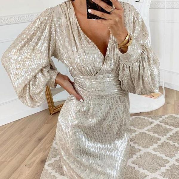 women high waist bodycon bling mini dress elegant long sleeve sequins ladies dresses evening party club dames formal vestidos, Black;gray
women high waist bodycon bling mini dress elegant long sleeve sequins ladies dresses evening party club dames formal vestidos, Black;gray